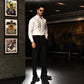 White Pintex Embroidered Shirt