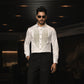 White Pintex Embroidered Shirt