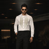 White Pintex Embroidered Shirt