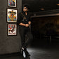 Black Embroidered Champange Shirt