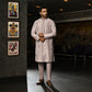 Lavender Embroidered With Pintex Kurta