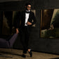 Black Full Embroidery Tuxedo