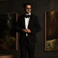 Black Full Embroidery Tuxedo