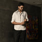Grey Embroidered Poker Shirt