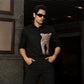 Black Panther Embroidered Shirt